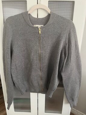 Gray Zip-Front Women’s Jacket